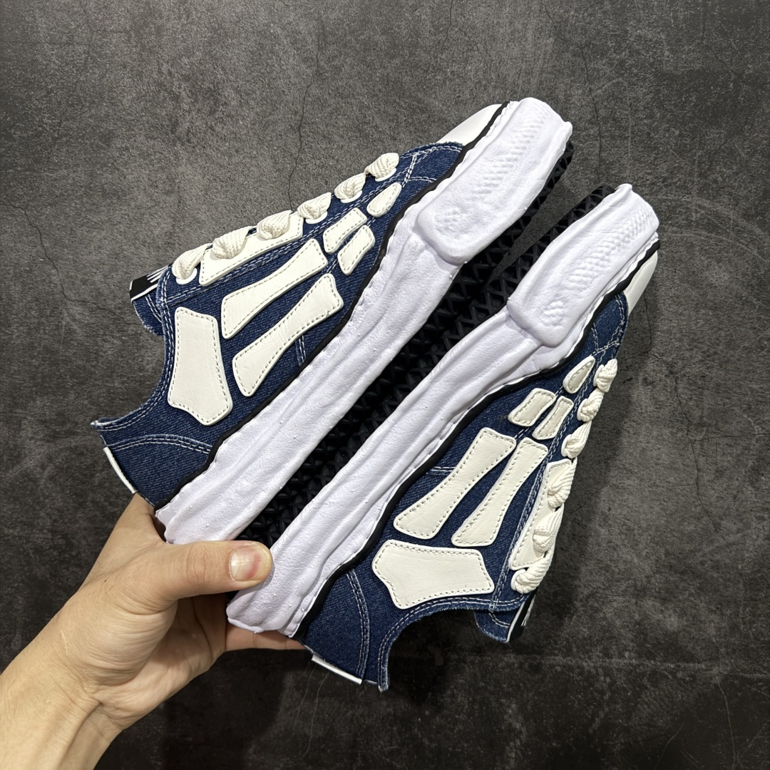 【纯原】MMY X AMIRI 联名款骨头鞋溶解鞋 牛仔蓝黑白碰撞，独特骨骼线条设计，这双板鞋将个性与时