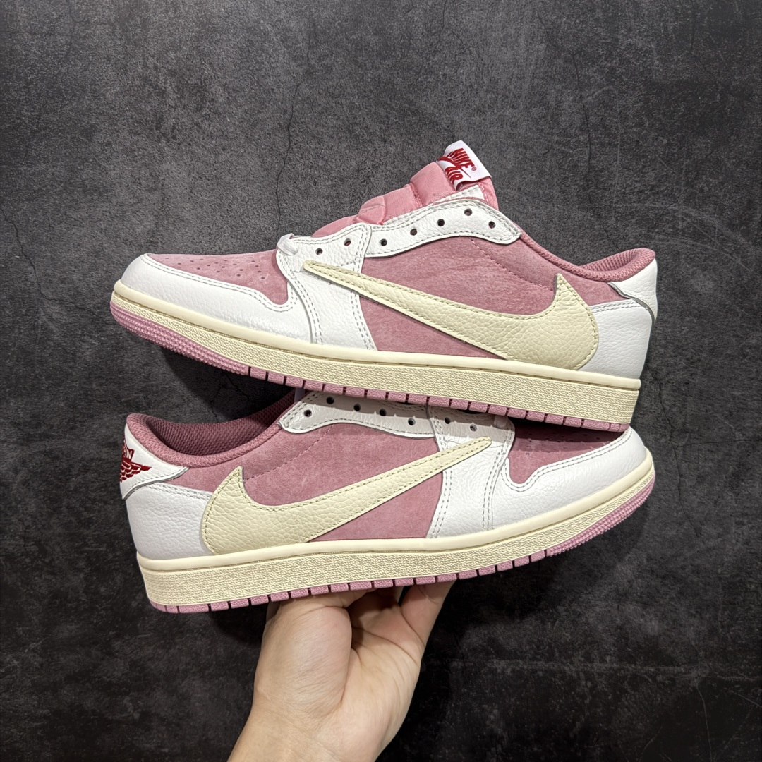 【纯原】Air Jordan 1 x Travis Scott AJ1 x TS联名白粉倒钩低帮 DM7