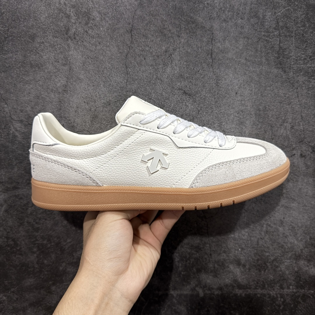 【头层版】迪桑特DESCENTE CHRON COURT SB 复古轻质 耐磨低帮 生活休闲鞋 尺码： 36-45-选品中心