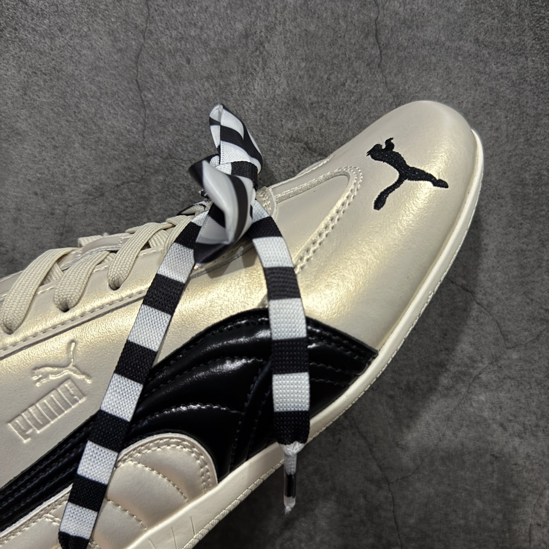 图片[6]-【纯原神版】ROSE x PUMA彪马 speedcat 舒适百搭芭蕾绑带镂空甜美设计感撞色 生活休闲鞋 女款 金色 404392-01 升级品质 配件齐 原装档案原数据纸版楦型 头层皮料打造 区别市面先行版本 尺码：36 37 37.5 38 38.5 39 40-选品中心