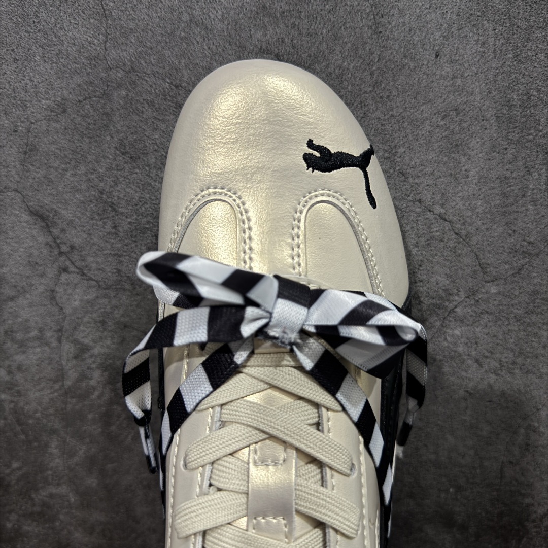 图片[5]-【纯原神版】ROSE x PUMA彪马 speedcat 舒适百搭芭蕾绑带镂空甜美设计感撞色 生活休闲鞋 女款 金色 404392-01 升级品质 配件齐 原装档案原数据纸版楦型 头层皮料打造 区别市面先行版本 尺码：36 37 37.5 38 38.5 39 40-选品中心