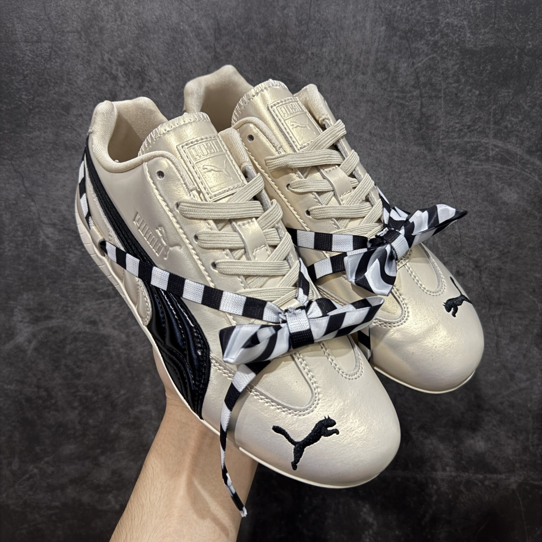 【纯原】ROSE x PUMA彪马 speedcat 舒适百搭芭蕾绑带镂空甜美设计感撞色 生活休闲鞋 女