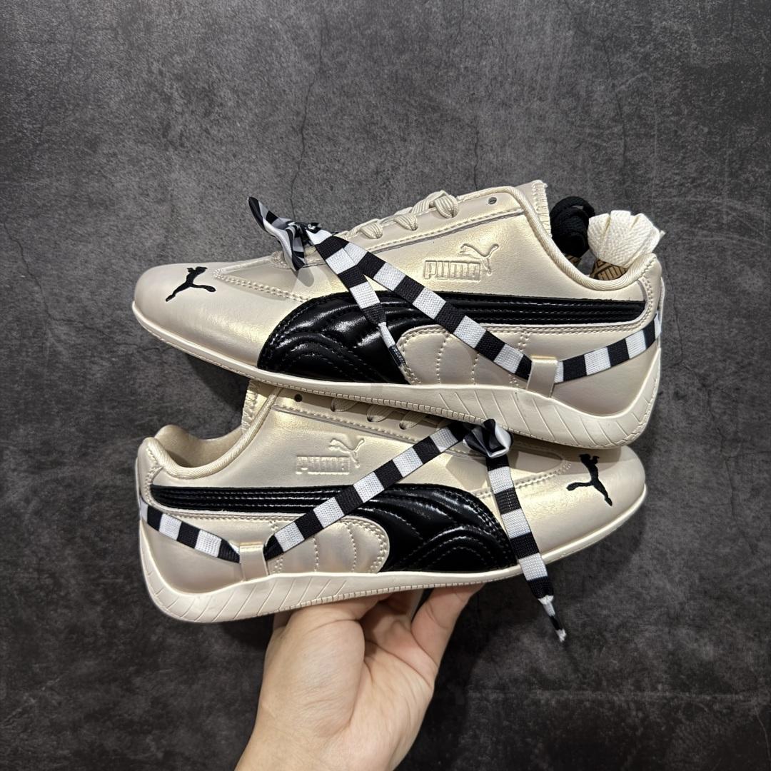 【纯原】ROSE x PUMA彪马 speedcat 舒适百搭芭蕾绑带镂空甜美设计感撞色 生活休闲鞋 女