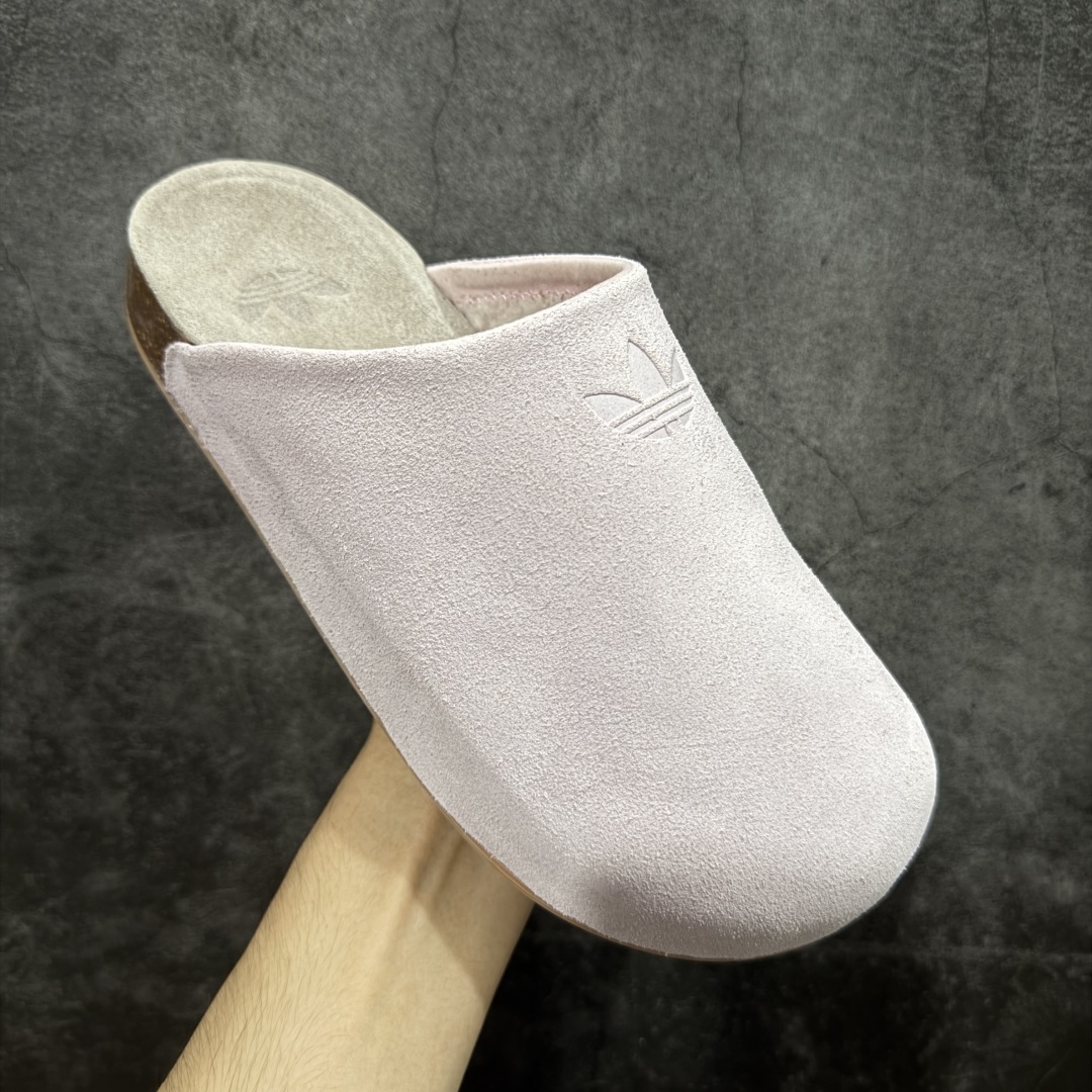 图片[3]-【神版】adidas originals Adimule 阿迪勃肯 粉红色加绒款 舒适百搭 防磨包头一脚蹬拖鞋 货号：JP8731 尺码：35.5-45半码-选品中心