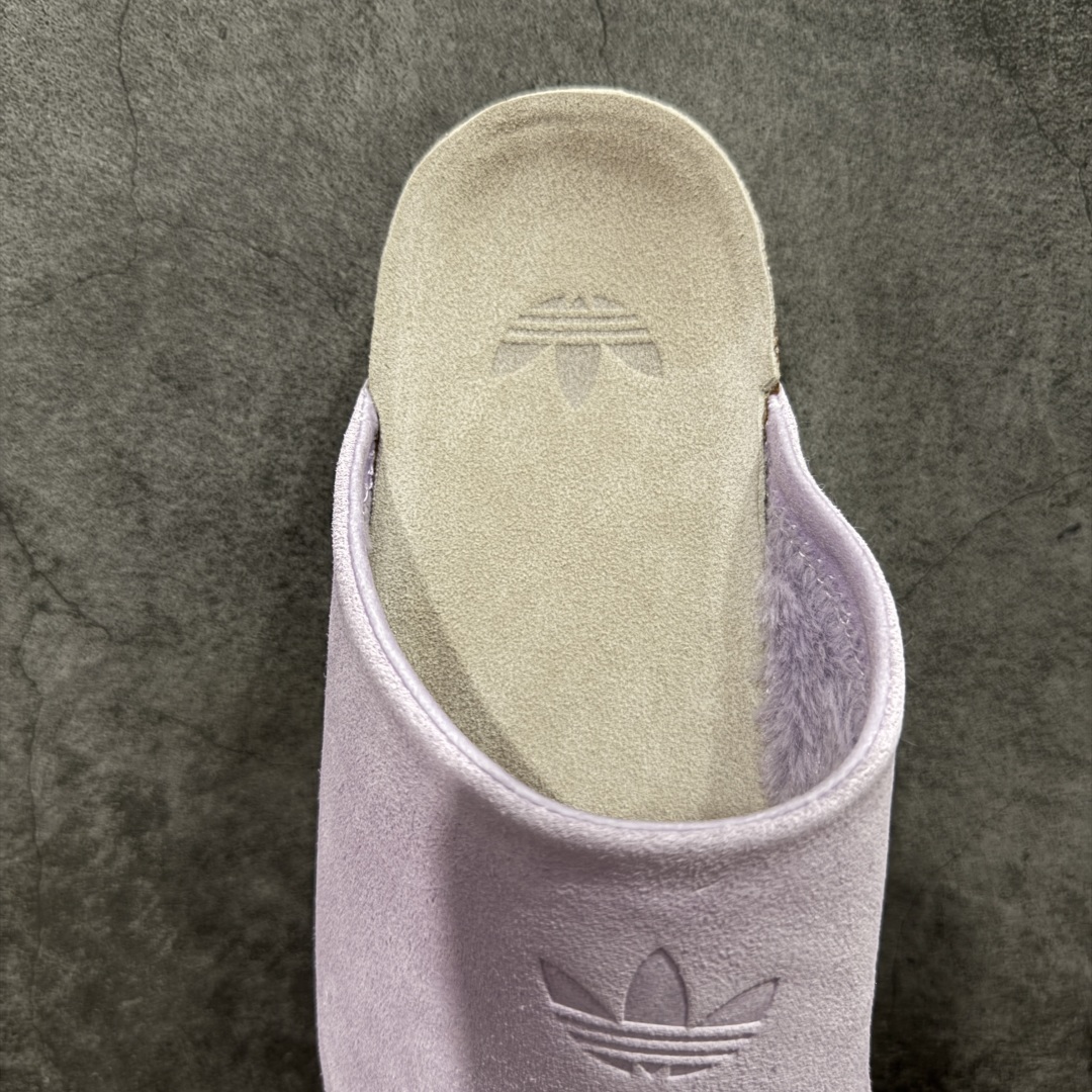 图片[8]-【神版】adidas originals Adimule 阿迪勃肯 紫色加绒款 舒适百搭 防磨包头一脚蹬拖鞋 货号：JP8732 尺码：35.5-45半码-选品中心