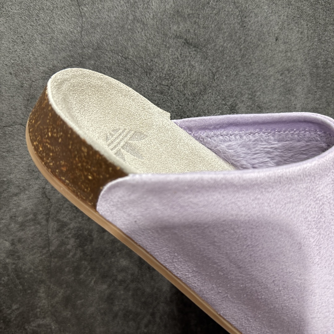 图片[7]-【神版】adidas originals Adimule 阿迪勃肯 紫色加绒款 舒适百搭 防磨包头一脚蹬拖鞋 货号：JP8732 尺码：35.5-45半码-选品中心