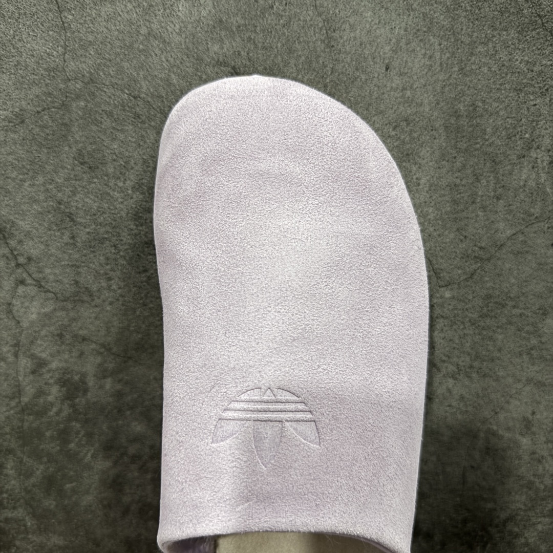 图片[5]-【神版】adidas originals Adimule 阿迪勃肯 紫色加绒款 舒适百搭 防磨包头一脚蹬拖鞋 货号：JP8732 尺码：35.5-45半码-选品中心