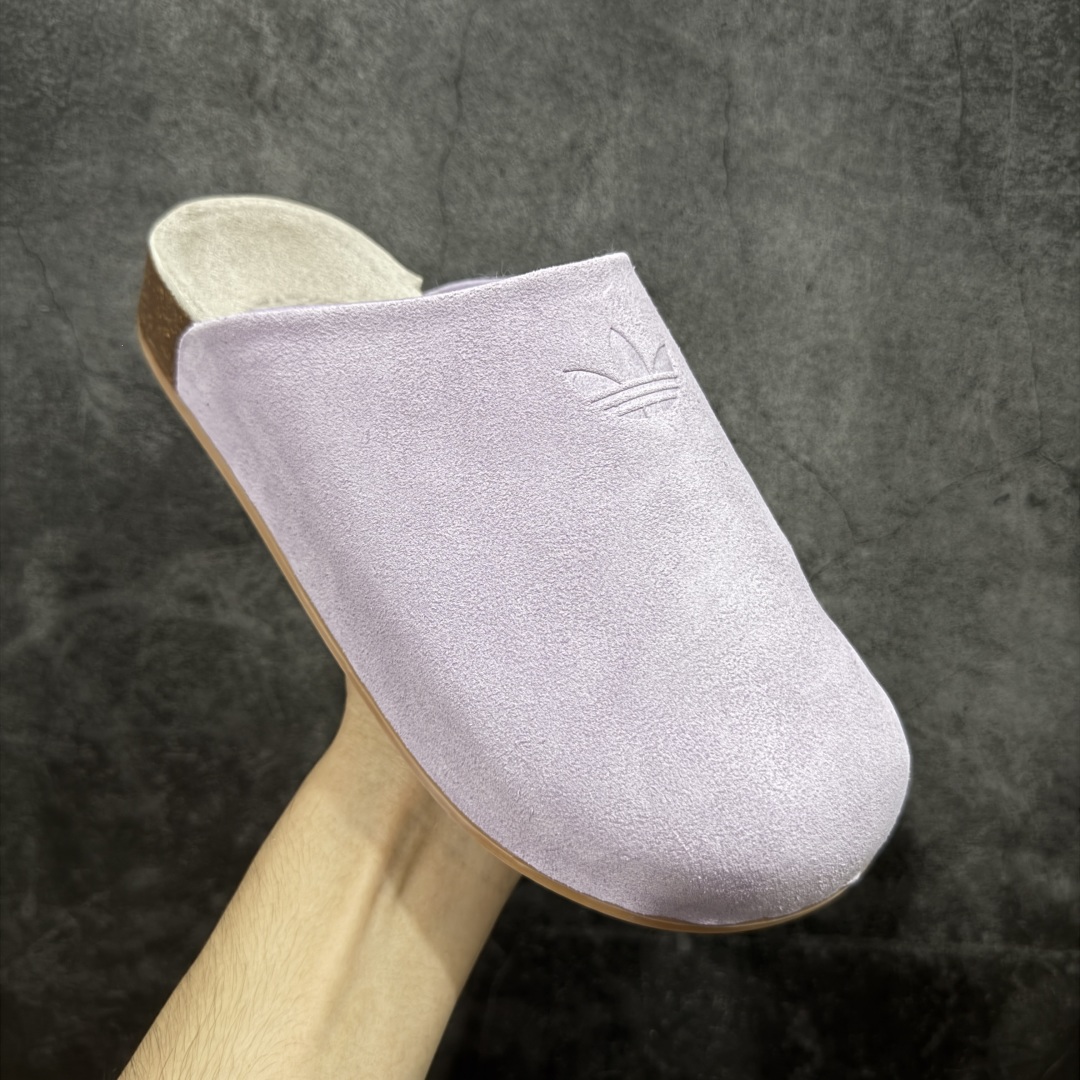 图片[3]-【神版】adidas originals Adimule 阿迪勃肯 紫色加绒款 舒适百搭 防磨包头一脚蹬拖鞋 货号：JP8732 尺码：35.5-45半码-选品中心