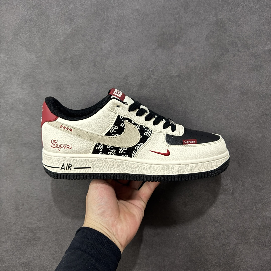 【定制版】Nike Air Force 1'07 Low 联名 米白黑黑红 高端定制 低帮休闲板鞋#定制