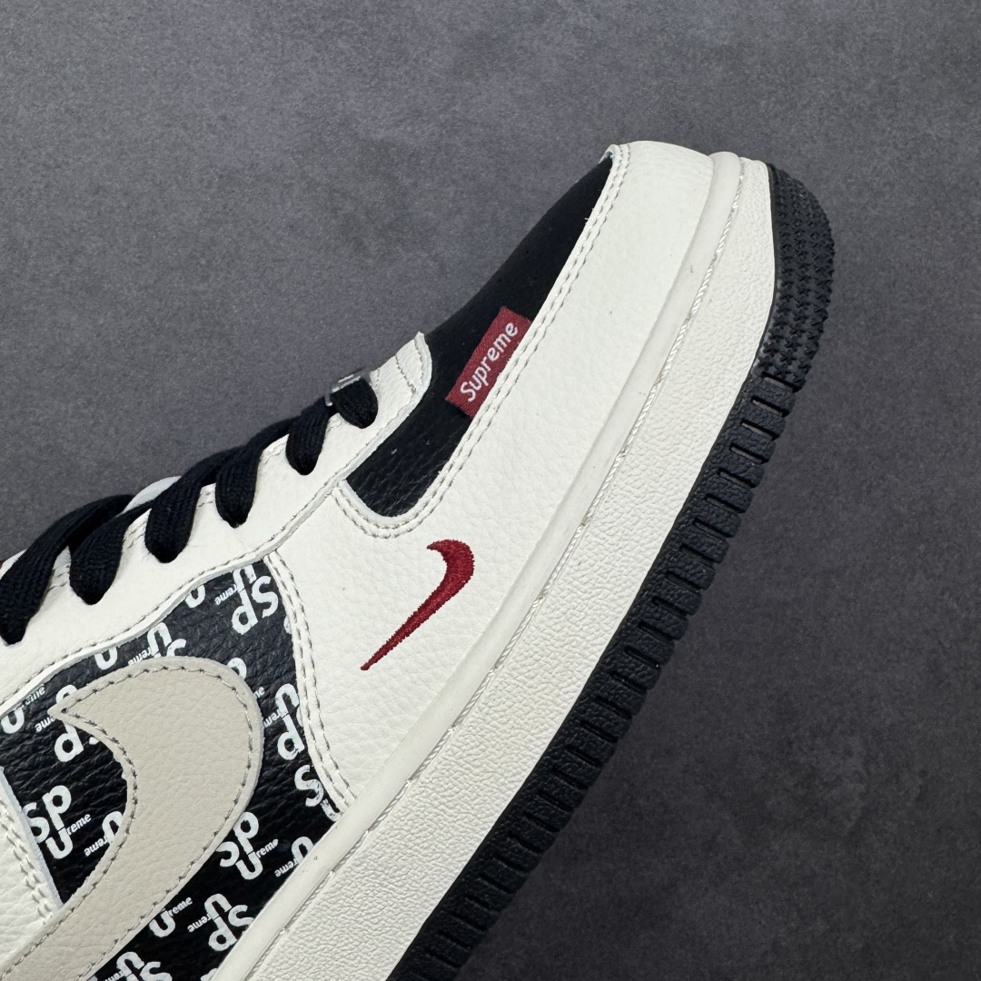【定制版】Nike Air Force 1'07 Low 联名 米白黑黑红 高端定制 低帮休闲板鞋#定制