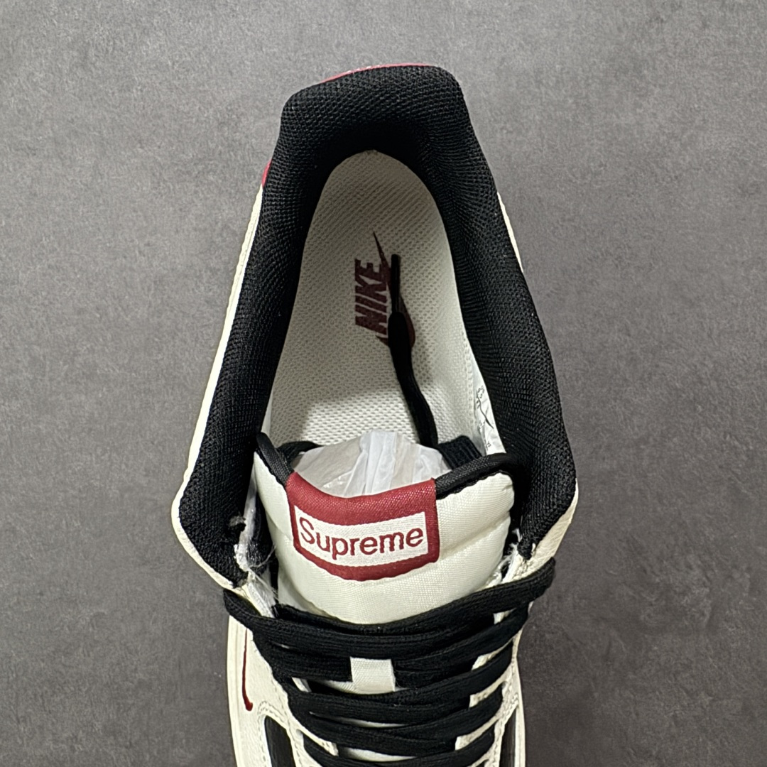 【定制版】Nike Air Force 1'07 Low 联名 米白黑黑红 高端定制 低帮休闲板鞋#定制