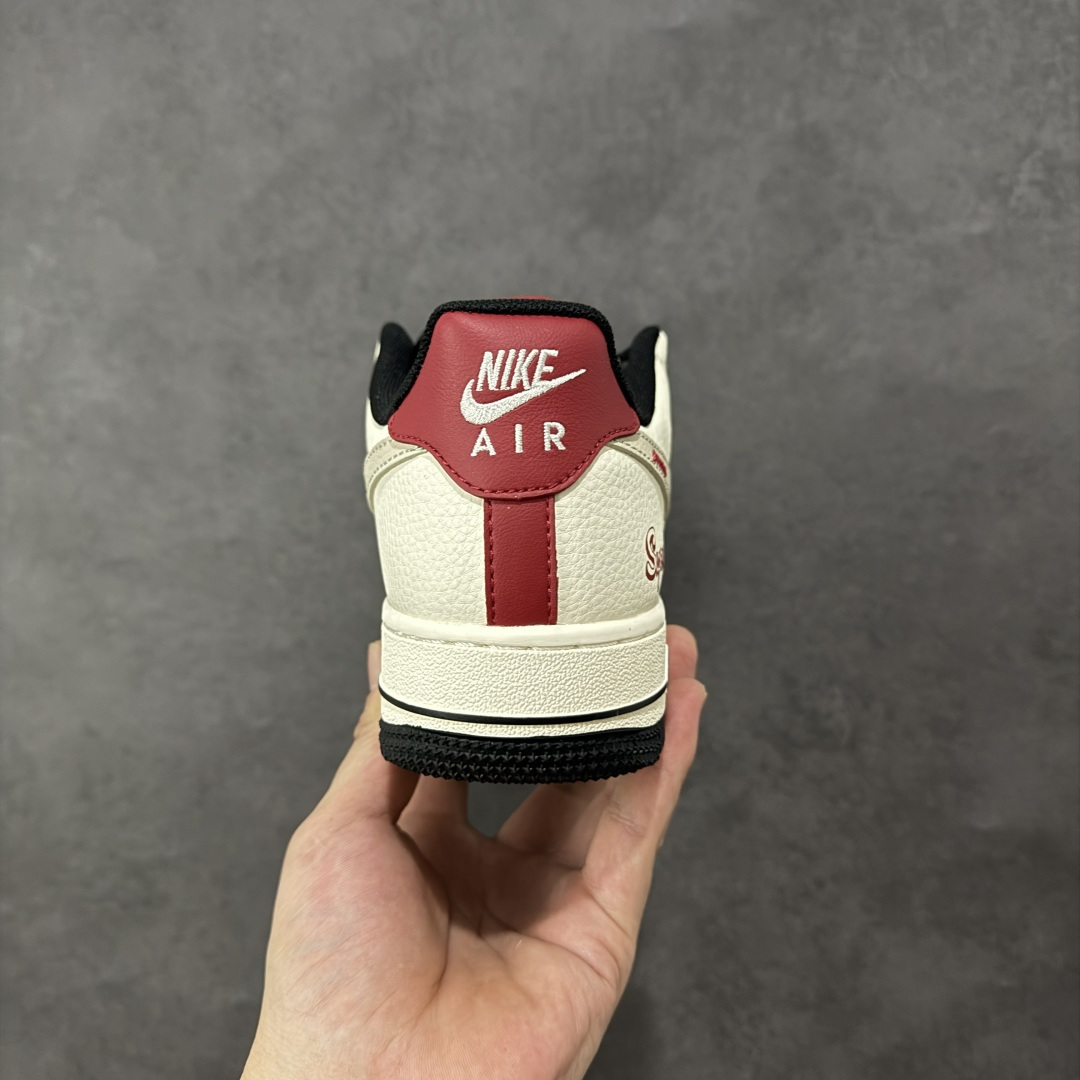 【定制版】Nike Air Force 1'07 Low 联名 米白黑黑红 高端定制 低帮休闲板鞋#定制