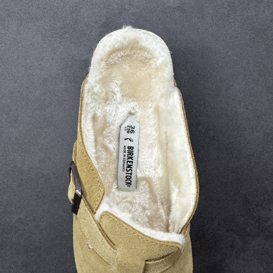 图片[6]-【公司级】博肯Birkenstock London Suede Leather 伦敦系列低帮牛皮绒面革平底复古软木休闲鞋拖鞋 1010503 尺码：35-45 编码：PSB240250-选品中心
