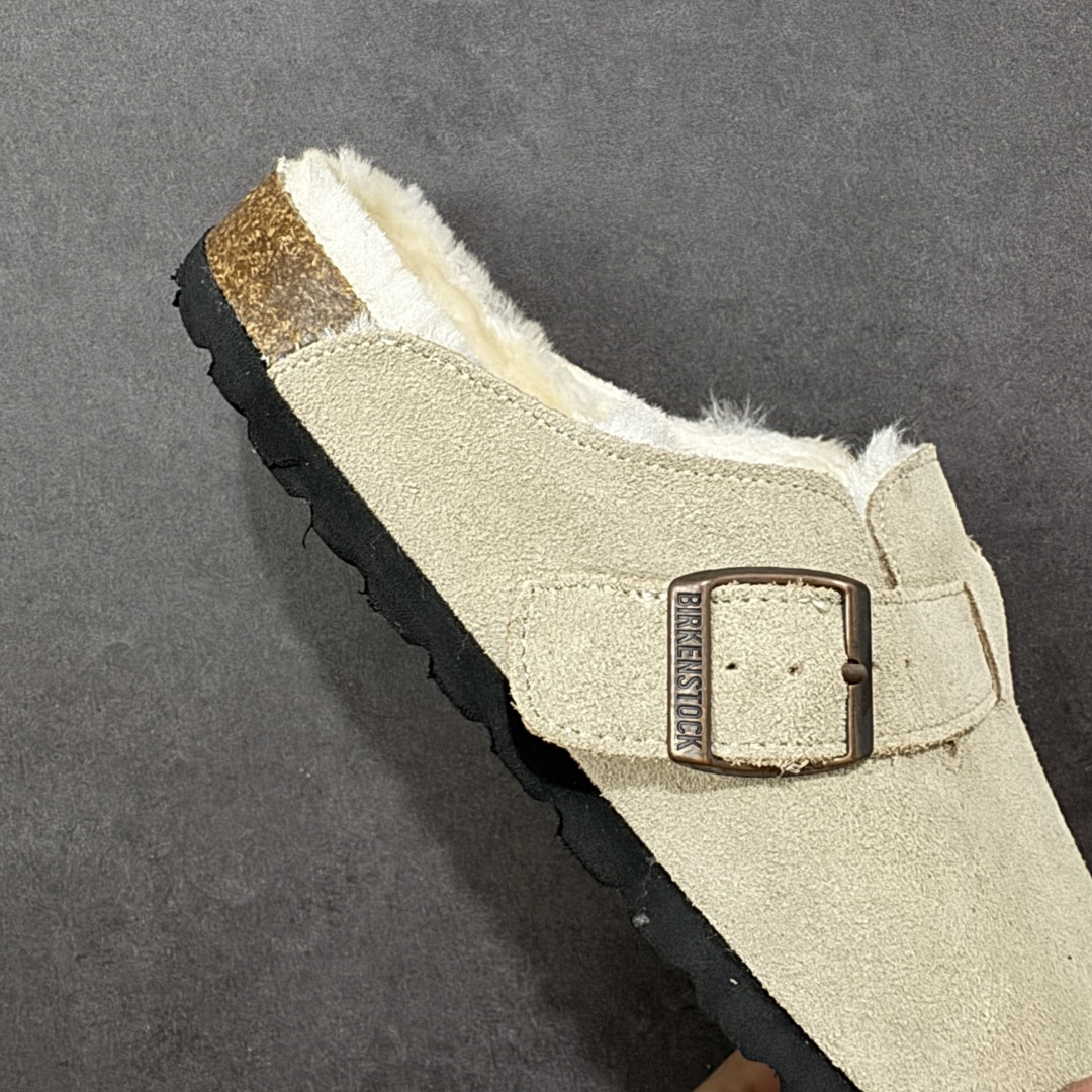 图片[6]-【公司级】博肯Birkenstock London Suede Leather 伦敦系列低帮牛皮绒面革平底复古软木休闲鞋拖鞋 1010503 尺码：35-45 编码：PSB240250-选品中心