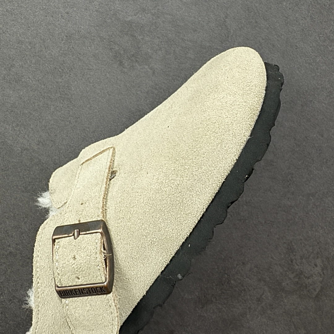 图片[5]-【公司级】博肯Birkenstock London Suede Leather 伦敦系列低帮牛皮绒面革平底复古软木休闲鞋拖鞋 1010503 尺码：35-45 编码：PSB240250-选品中心