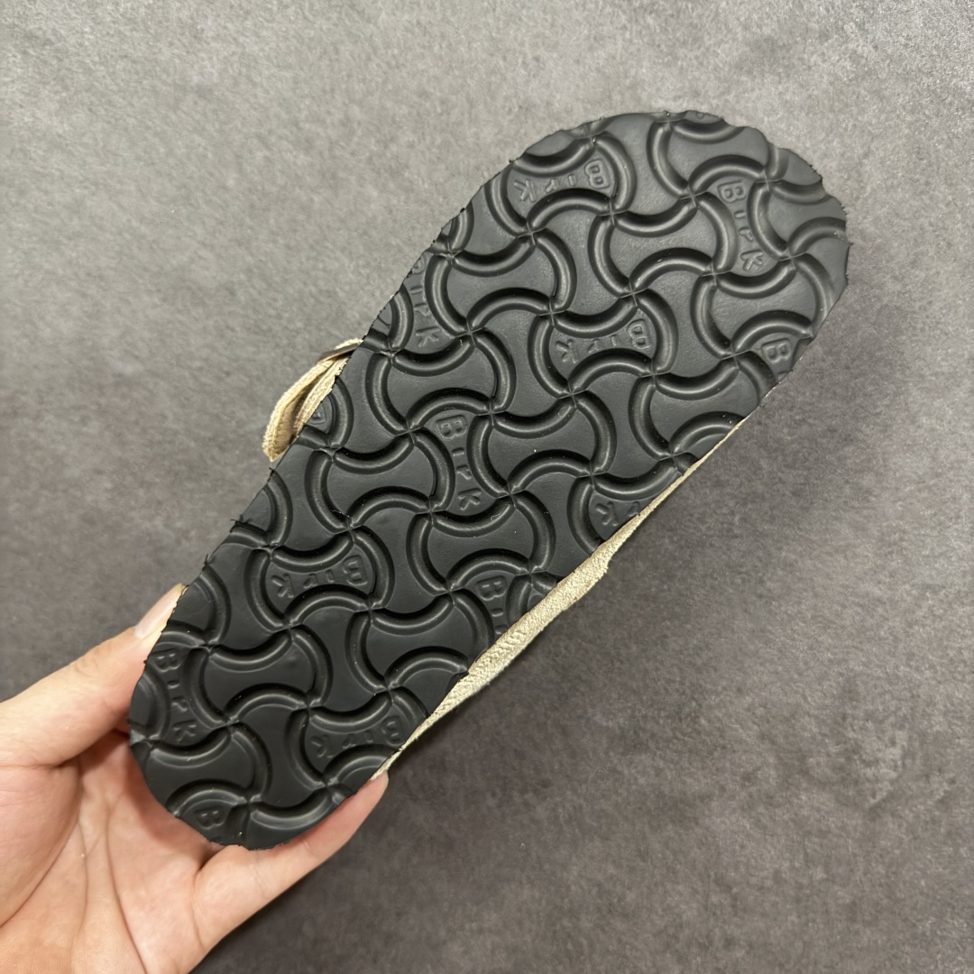 图片[9]-【公司级】博肯Birkenstock London Suede Leather 伦敦系列低帮牛皮绒面革平底复古软木休闲鞋拖鞋 1010503 尺码：35-45 编码：PSB240250-选品中心