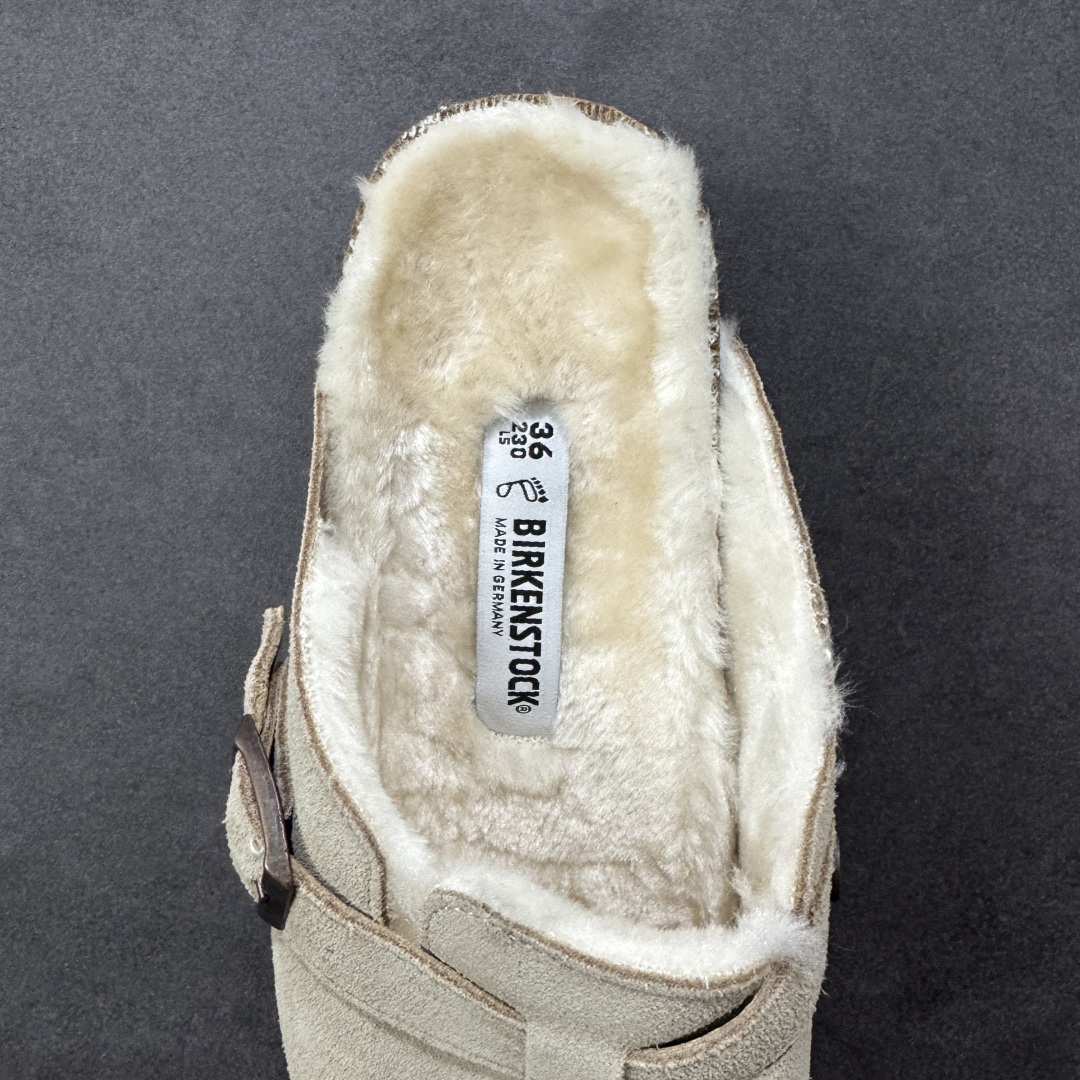 图片[7]-【公司级】博肯Birkenstock London Suede Leather 伦敦系列低帮牛皮绒面革平底复古软木休闲鞋拖鞋 1010503 尺码：35-45 编码：PSB240250-选品中心
