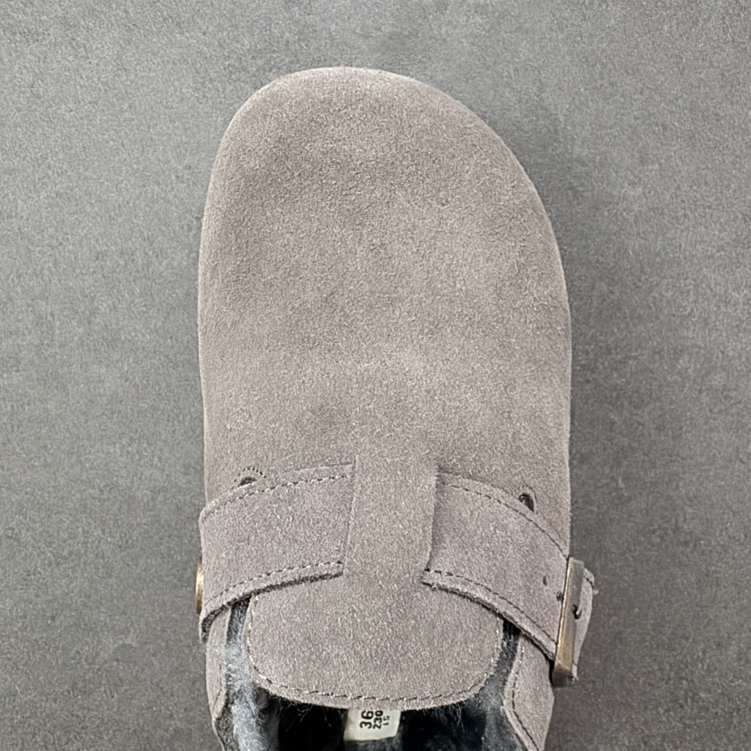 图片[8]-【公司级】博肯Birkenstock London Suede Leather 伦敦系列低帮牛皮绒面革平底复古软木休闲鞋拖鞋 1010503 尺码：35-45 编码：PSB240250-选品中心