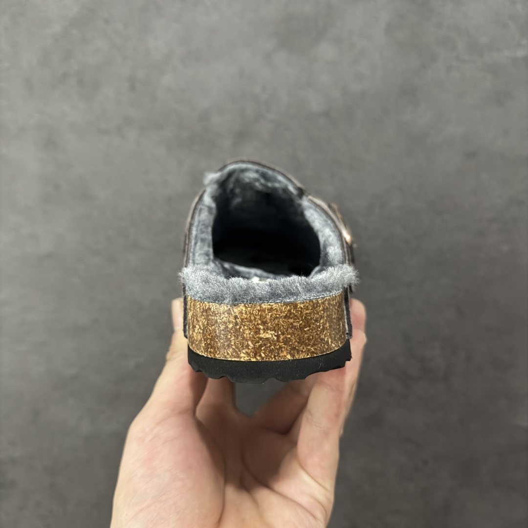 图片[4]-【公司级】博肯Birkenstock London Suede Leather 伦敦系列低帮牛皮绒面革平底复古软木休闲鞋拖鞋 1010503 尺码：35-45 编码：PSB240250-选品中心