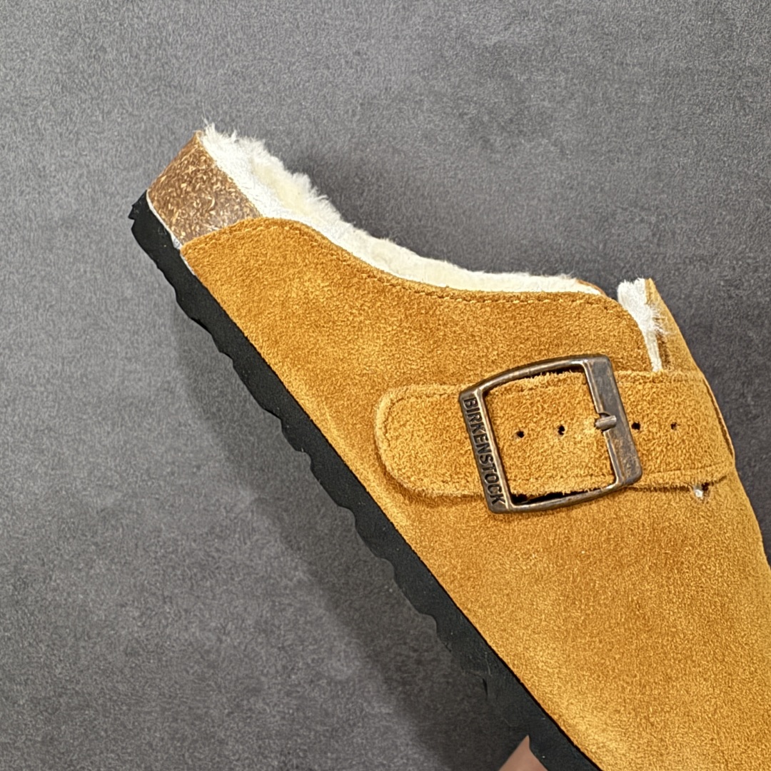 图片[6]-【公司级】博肯Birkenstock London Suede Leather 伦敦系列低帮牛皮绒面革平底复古软木休闲鞋拖鞋 1010503 尺码：35-45 编码：PSB240250-选品中心