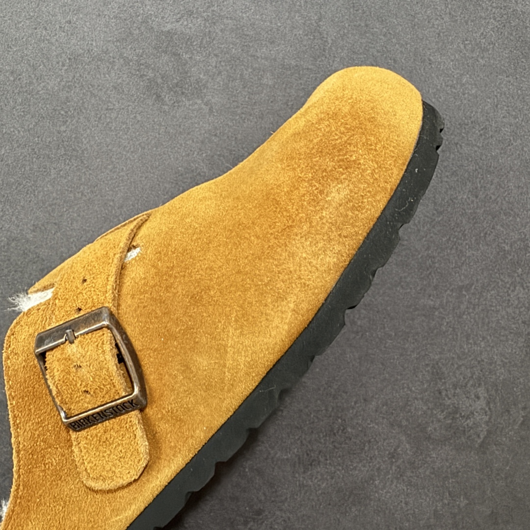 图片[5]-【公司级】博肯Birkenstock London Suede Leather 伦敦系列低帮牛皮绒面革平底复古软木休闲鞋拖鞋 1010503 尺码：35-45 编码：PSB240250-选品中心