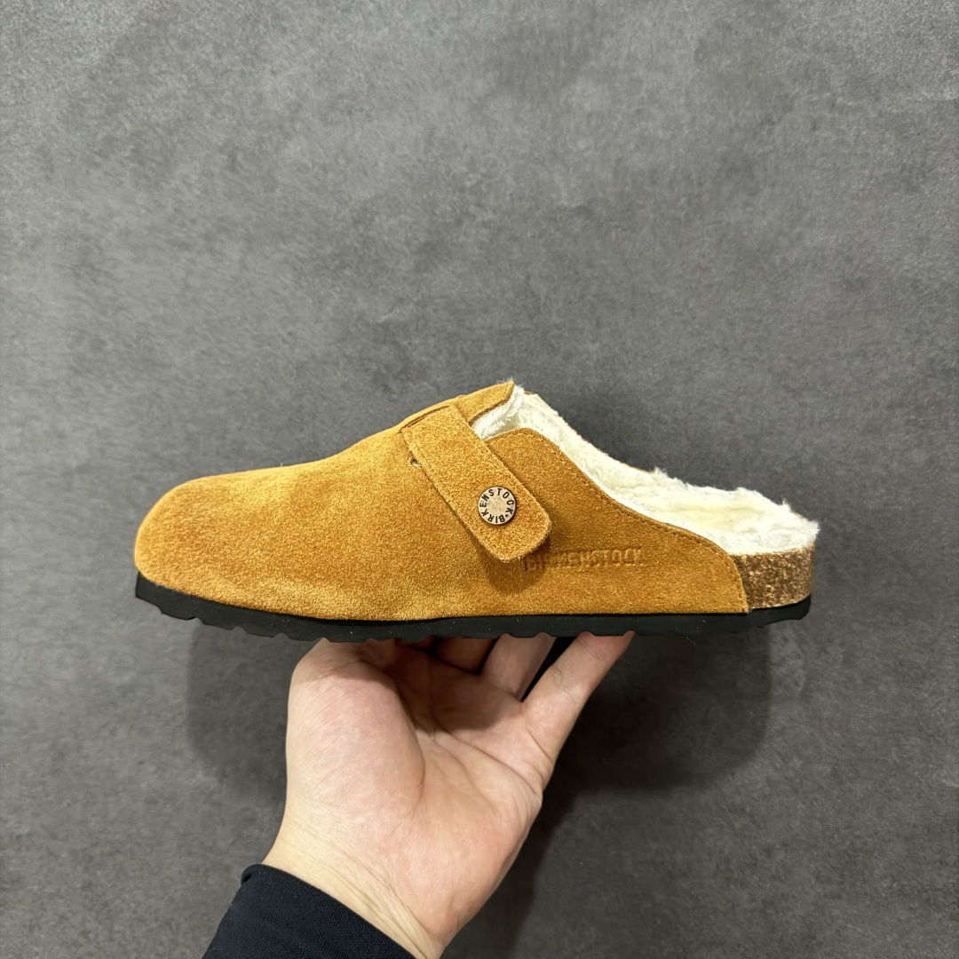 图片[2]-【公司级】博肯Birkenstock London Suede Leather 伦敦系列低帮牛皮绒面革平底复古软木休闲鞋拖鞋 1010503 尺码：35-45 编码：PSB240250-选品中心