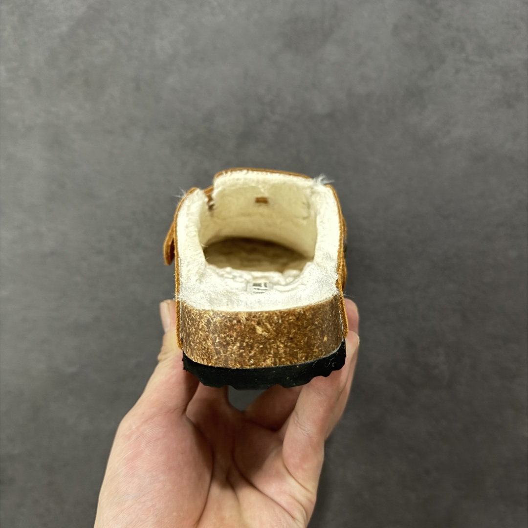 图片[4]-【公司级】博肯Birkenstock London Suede Leather 伦敦系列低帮牛皮绒面革平底复古软木休闲鞋拖鞋 1010503 尺码：35-45 编码：PSB240250-选品中心