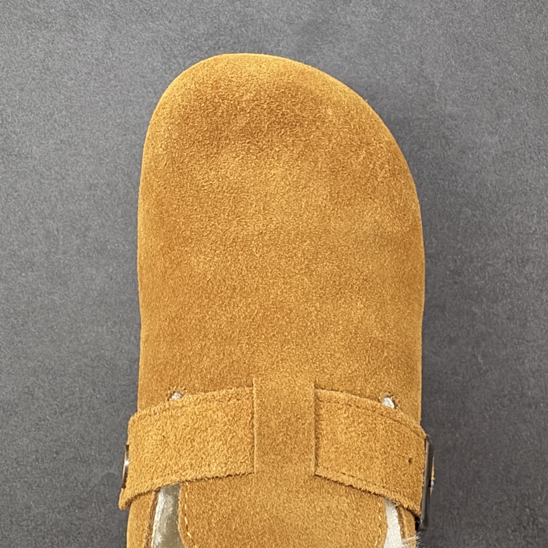 图片[8]-【公司级】博肯Birkenstock London Suede Leather 伦敦系列低帮牛皮绒面革平底复古软木休闲鞋拖鞋 1010503 尺码：35-45 编码：PSB240250-选品中心