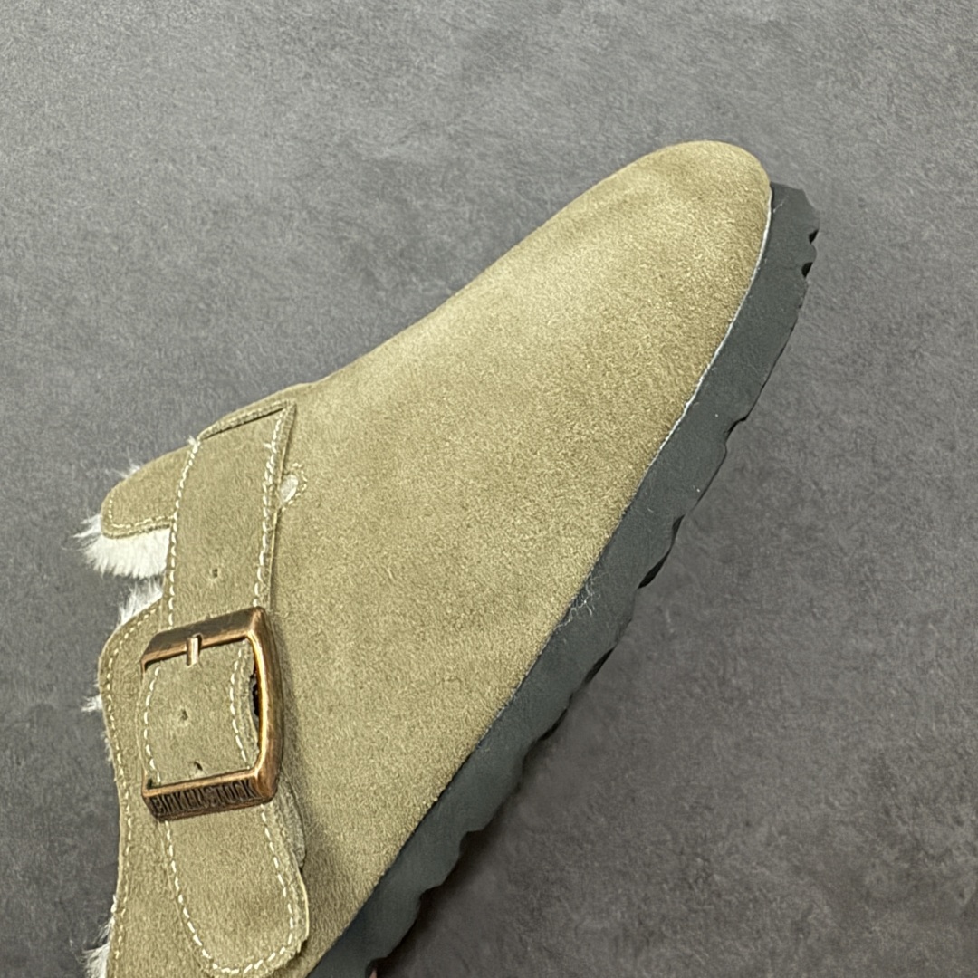 图片[5]-【公司级】博肯Birkenstock London Suede Leather 伦敦系列低帮牛皮绒面革平底复古软木休闲鞋拖鞋 1010503 尺码：35-45 编码：PSB240250-选品中心