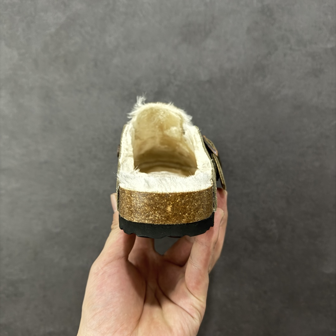 图片[4]-【公司级】博肯Birkenstock London Suede Leather 伦敦系列低帮牛皮绒面革平底复古软木休闲鞋拖鞋 1010503 尺码：35-45 编码：PSB240250-选品中心