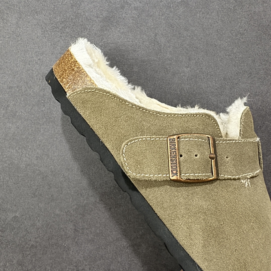 图片[6]-【公司级】博肯Birkenstock London Suede Leather 伦敦系列低帮牛皮绒面革平底复古软木休闲鞋拖鞋 1010503 尺码：35-45 编码：PSB240250-选品中心