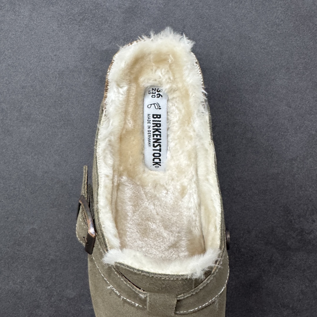 图片[7]-【公司级】博肯Birkenstock London Suede Leather 伦敦系列低帮牛皮绒面革平底复古软木休闲鞋拖鞋 1010503 尺码：35-45 编码：PSB240250-选品中心