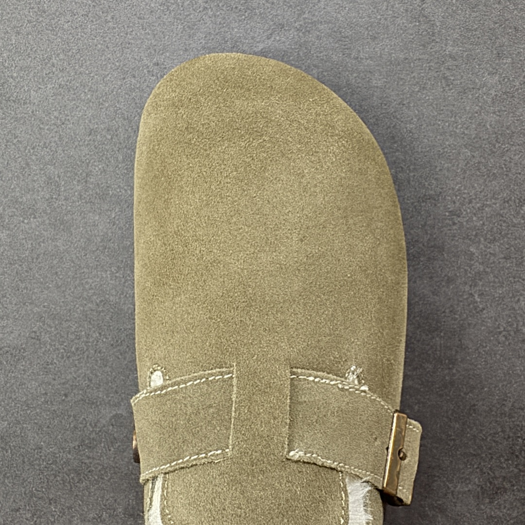 图片[8]-【公司级】博肯Birkenstock London Suede Leather 伦敦系列低帮牛皮绒面革平底复古软木休闲鞋拖鞋 1010503 尺码：35-45 编码：PSB240250-选品中心