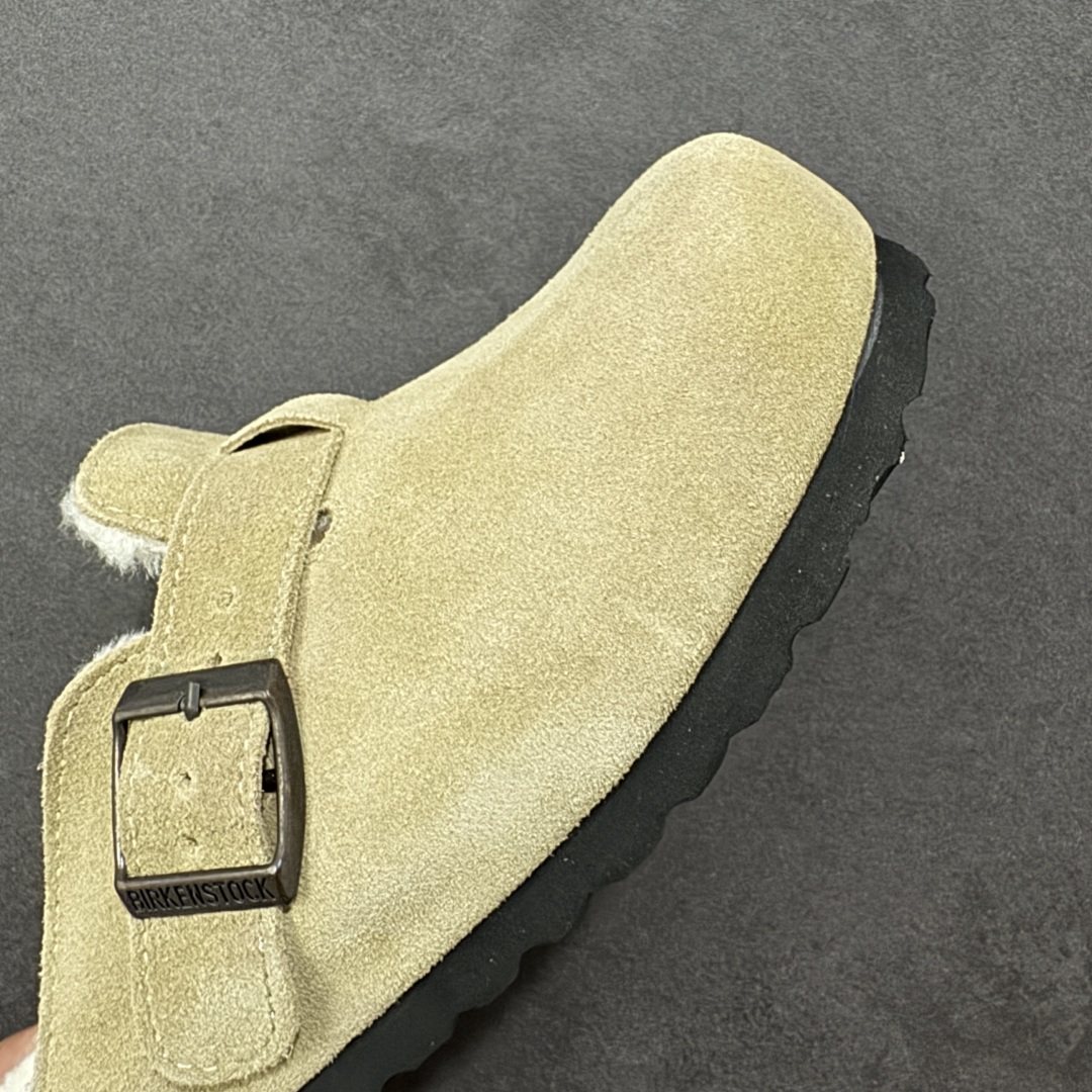 图片[5]-【公司级】博肯Birkenstock London Suede Leather 伦敦系列低帮牛皮绒面革平底复古软木休闲鞋拖鞋 1010503 尺码：35-45 编码：PSB240250-选品中心