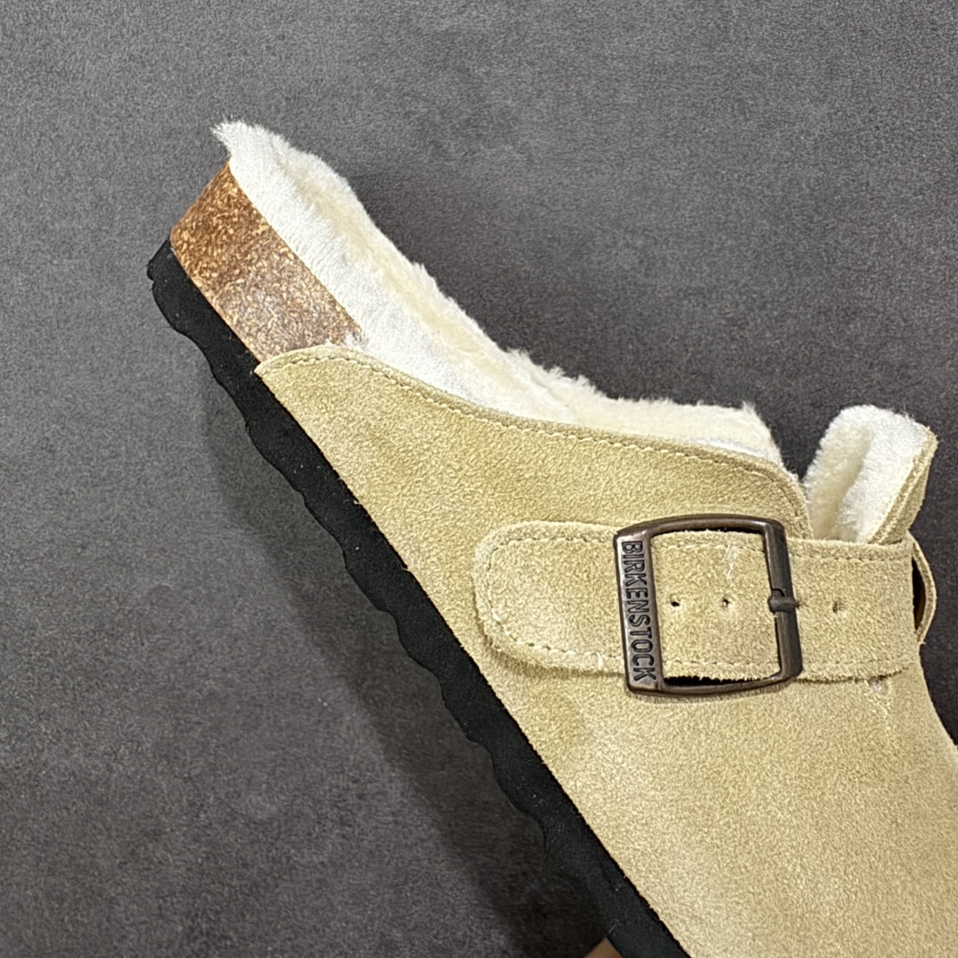 图片[6]-【公司级】博肯Birkenstock London Suede Leather 伦敦系列低帮牛皮绒面革平底复古软木休闲鞋拖鞋 1010503 尺码：35-45 编码：PSB240250-选品中心