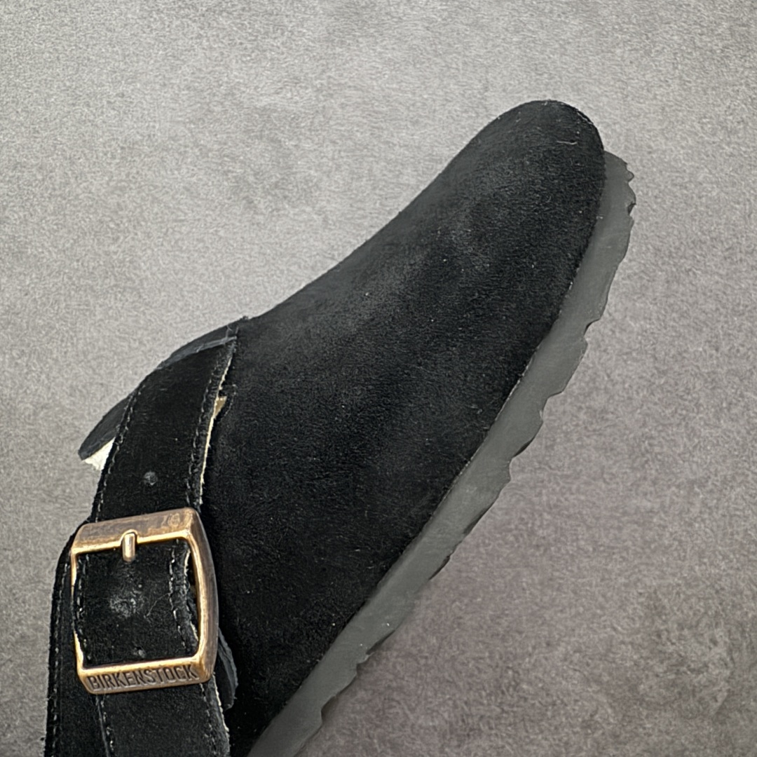 图片[5]-【公司级】博肯Birkenstock London Suede Leather 伦敦系列低帮牛皮绒面革平底复古软木休闲鞋拖鞋 1010503 尺码：35-45 编码：PSB240250-选品中心