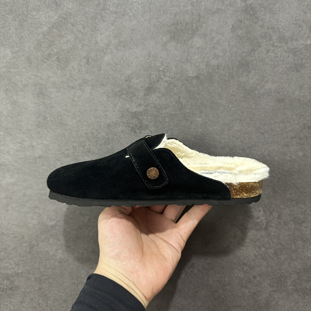 图片[2]-【公司级】博肯Birkenstock London Suede Leather 伦敦系列低帮牛皮绒面革平底复古软木休闲鞋拖鞋 1010503 尺码：35-45 编码：PSB240250-选品中心