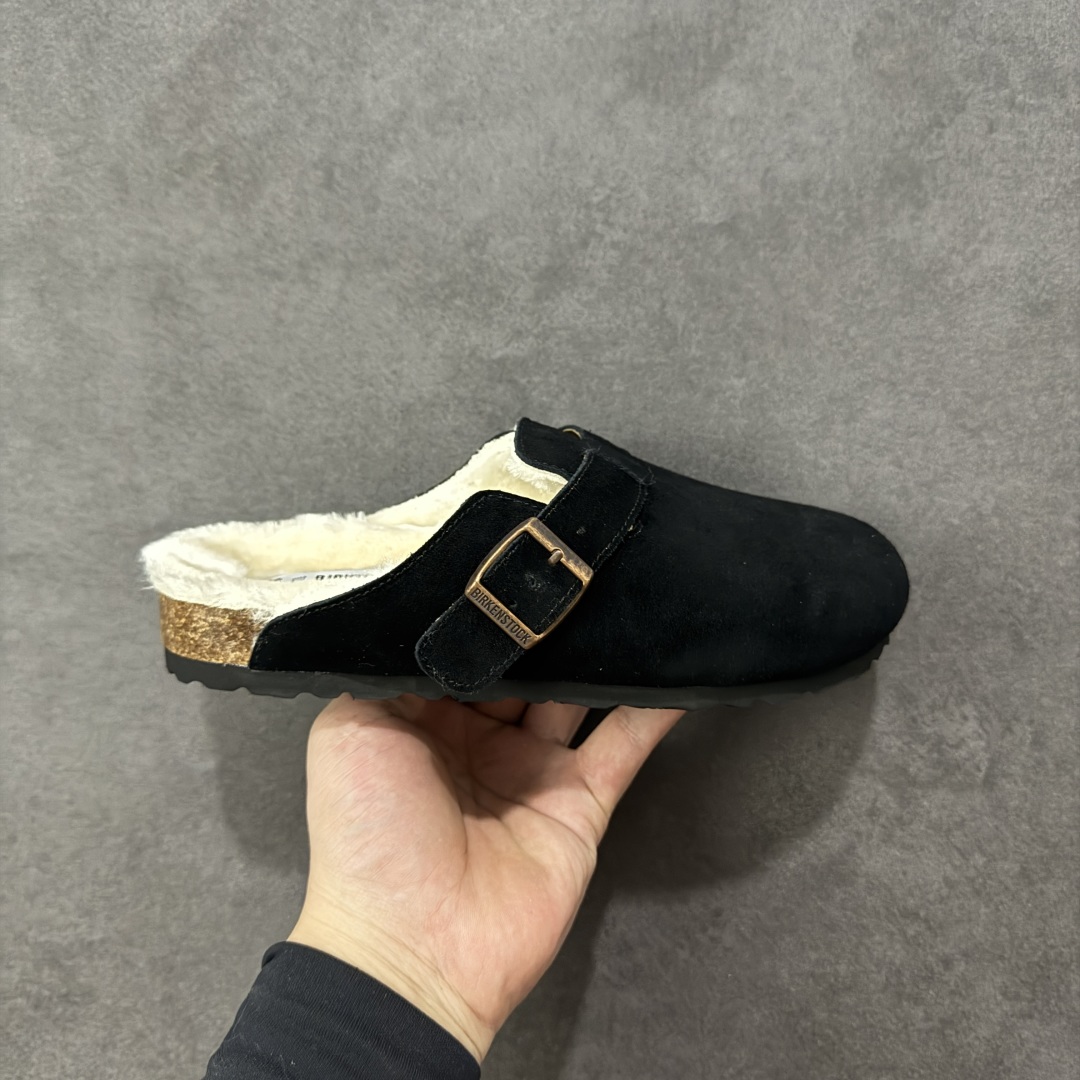 【公司级】博肯Birkenstock London Suede Leather 伦敦系列低帮牛皮绒面革平底复古软木休闲鞋拖鞋 1010503 尺码:35-45 编码:PSB240250-选品中心