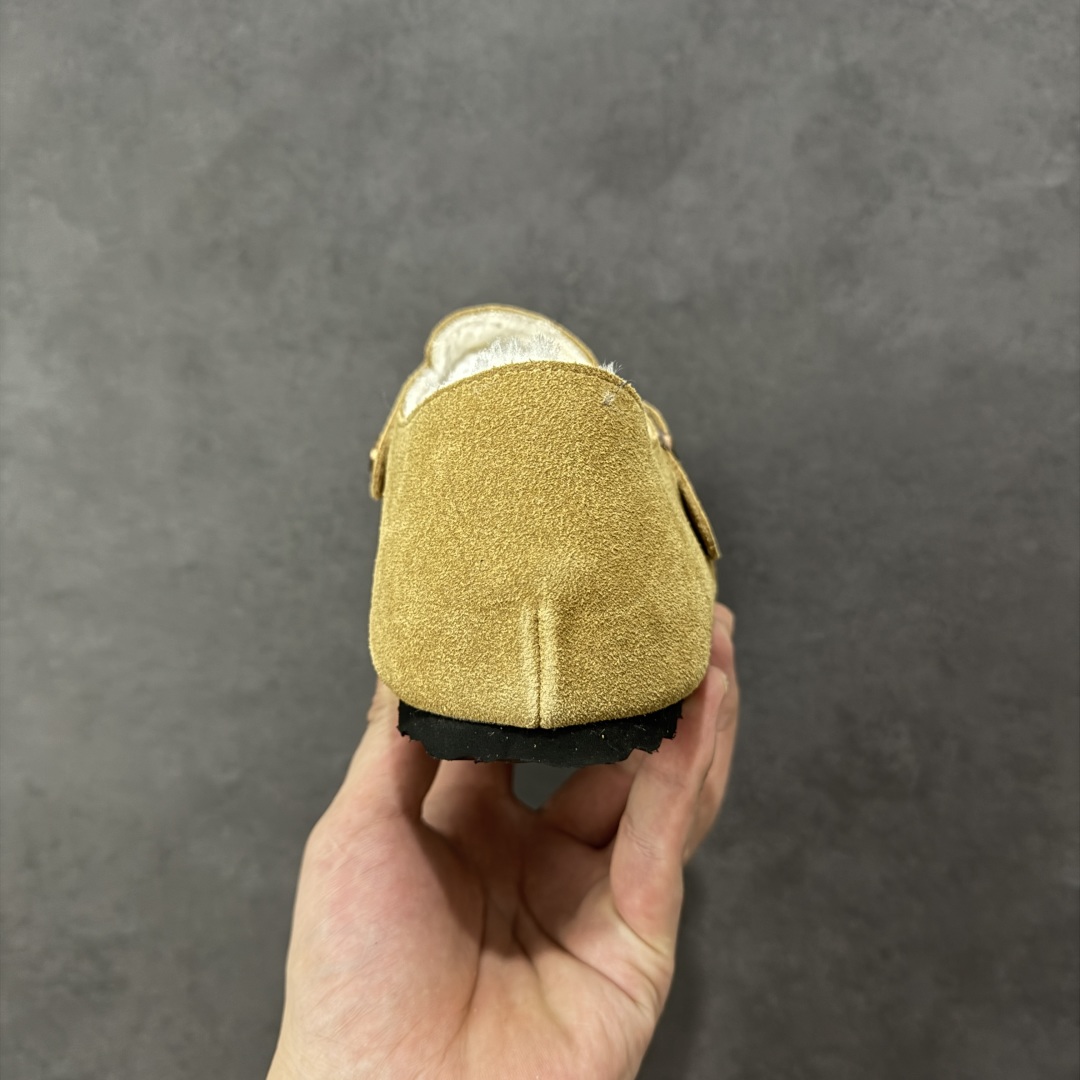 图片[4]-【公司级】博肯Birkenstock London Suede Leather 伦敦系列低帮牛皮绒面革平底复古软木休闲鞋 1010503 尺码：35-45 编码：PSB240250-选品中心