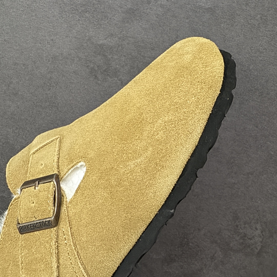 图片[5]-【公司级】博肯Birkenstock London Suede Leather 伦敦系列低帮牛皮绒面革平底复古软木休闲鞋 1010503 尺码：35-45 编码：PSB240250-选品中心
