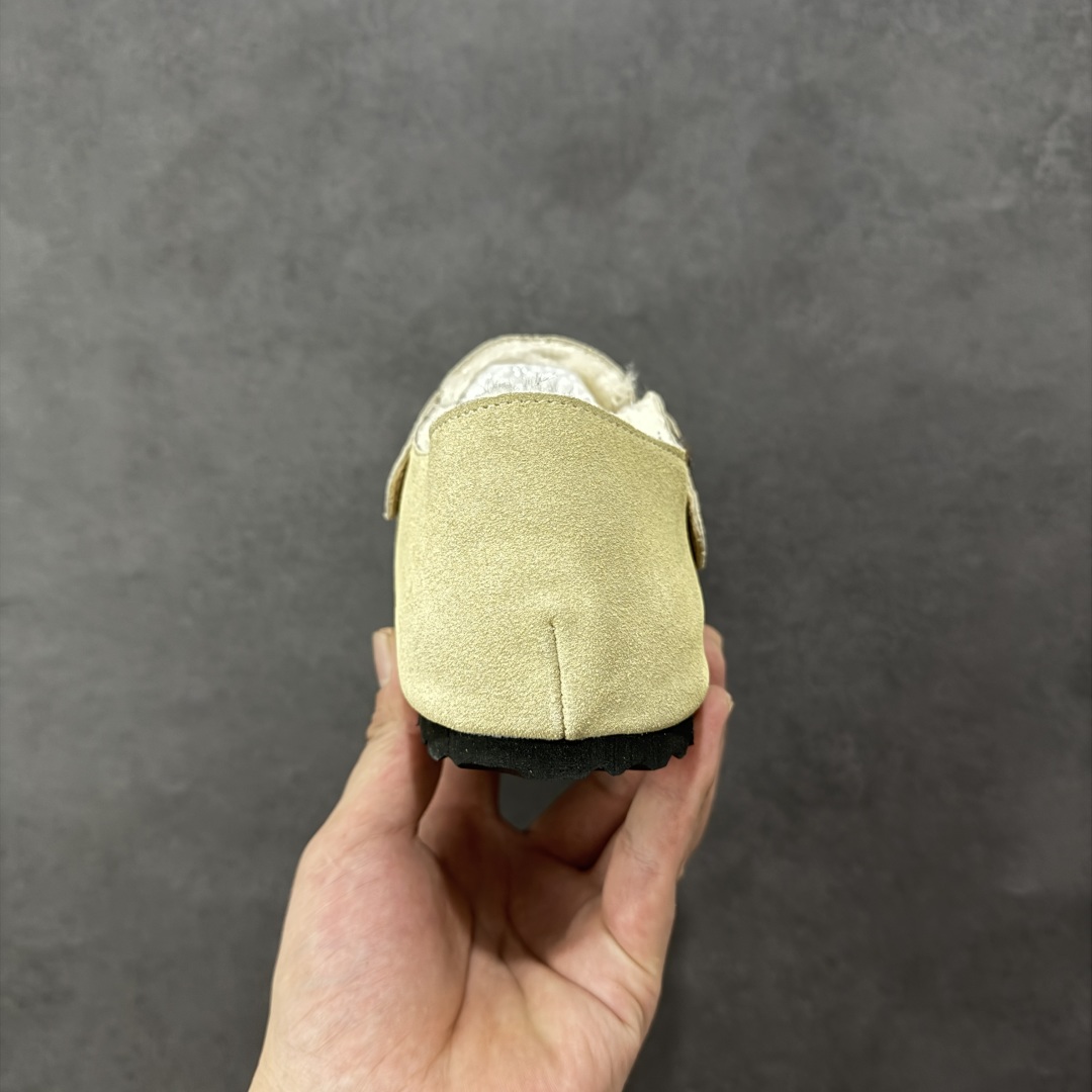 图片[4]-【公司级】博肯Birkenstock London Suede Leather 伦敦系列低帮牛皮绒面革平底复古软木休闲鞋 1010503 尺码：35-45 编码：PSB240250-选品中心