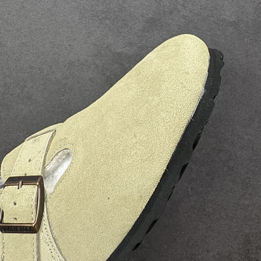 图片[5]-【公司级】博肯Birkenstock London Suede Leather 伦敦系列低帮牛皮绒面革平底复古软木休闲鞋 1010503 尺码：35-45 编码：PSB240250-选品中心