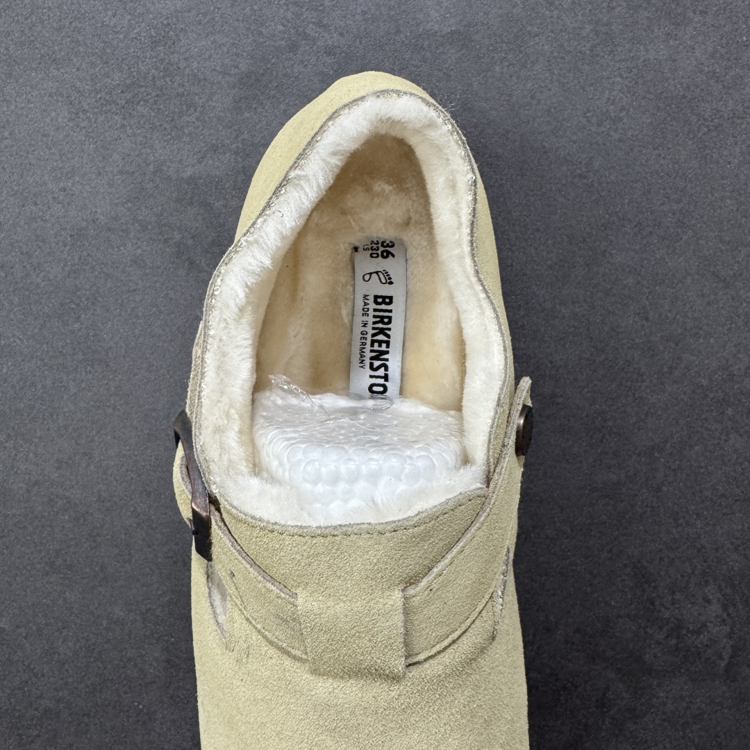 图片[7]-【公司级】博肯Birkenstock London Suede Leather 伦敦系列低帮牛皮绒面革平底复古软木休闲鞋 1010503 尺码：35-45 编码：PSB240250-选品中心