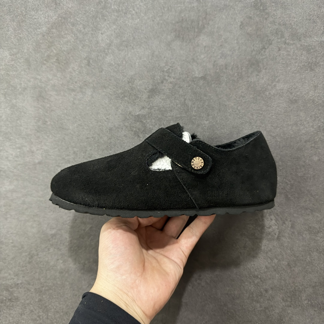 【纯原】博肯Birkenstock London Suede Leather 伦敦系列低帮牛皮绒面革平底