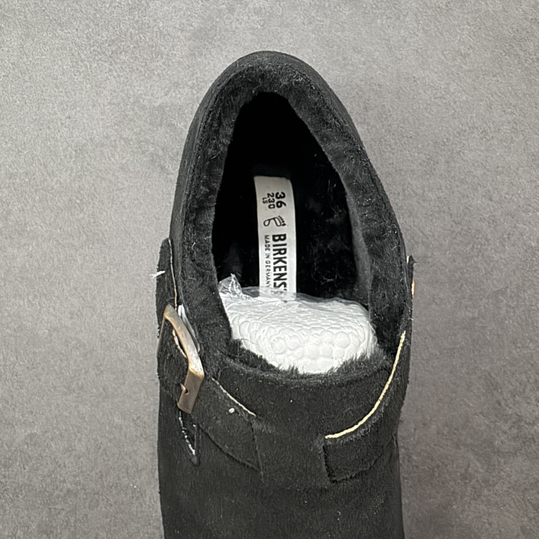 【纯原】博肯Birkenstock London Suede Leather 伦敦系列低帮牛皮绒面革平底