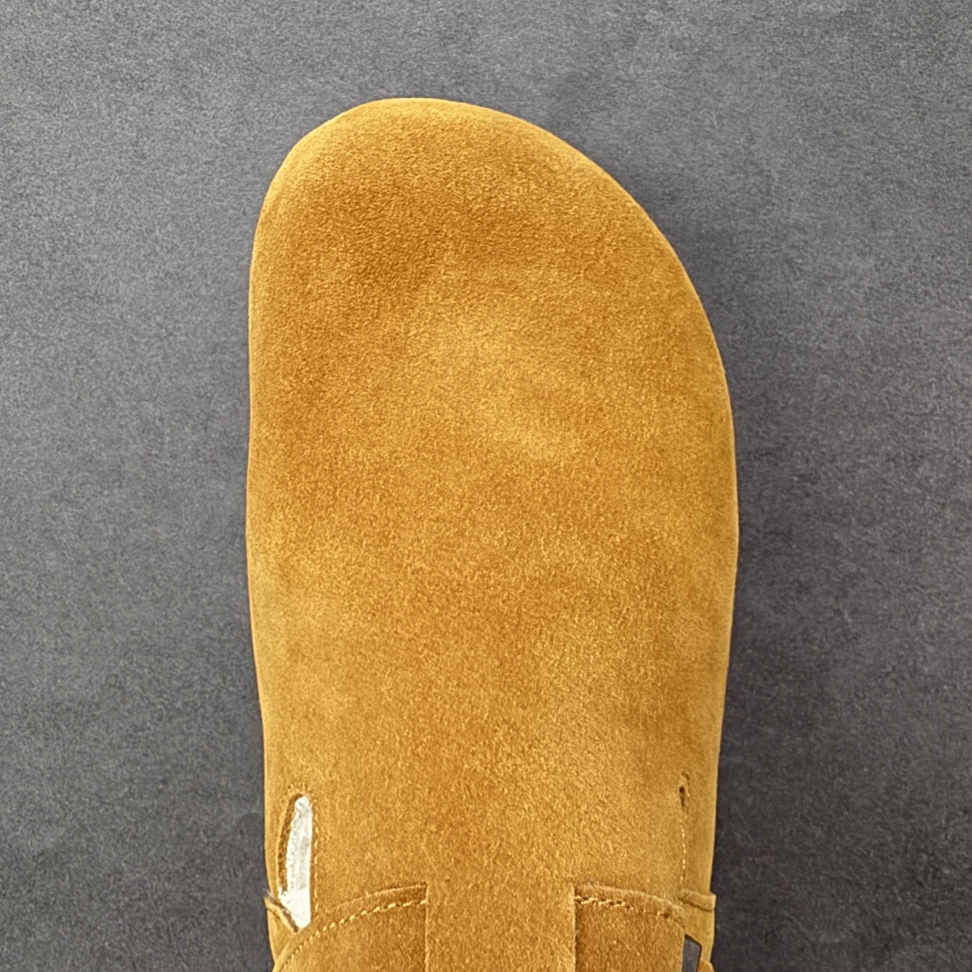 图片[8]-【公司级】博肯Birkenstock London Suede Leather 伦敦系列低帮牛皮绒面革平底复古软木休闲鞋 1010503 尺码：35-45 编码：PSB240250-选品中心