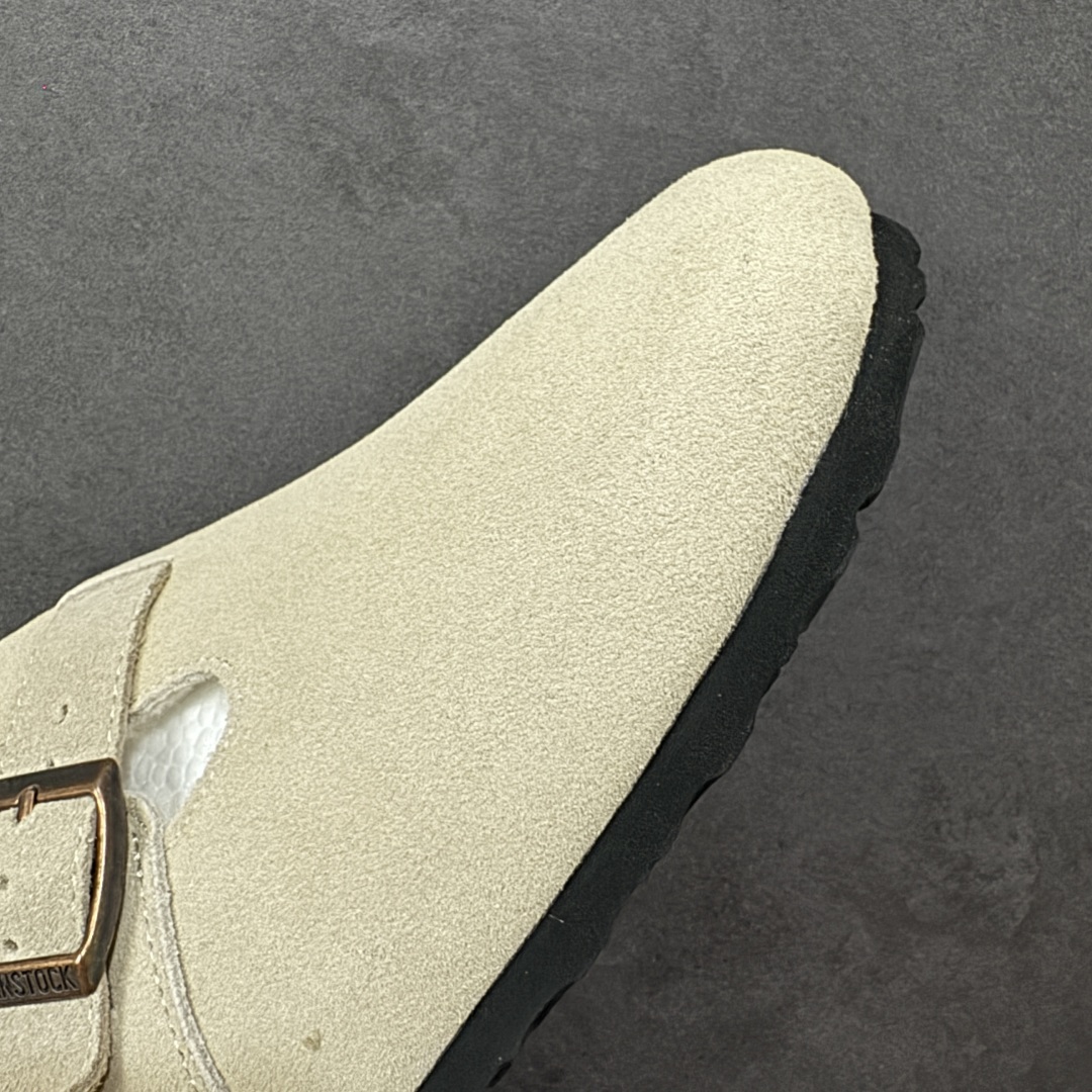 图片[5]-【公司级】博肯Birkenstock London Suede Leather 伦敦系列低帮牛皮绒面革平底复古软木休闲鞋 1010503 尺码：35-45 编码：PSB240250-选品中心