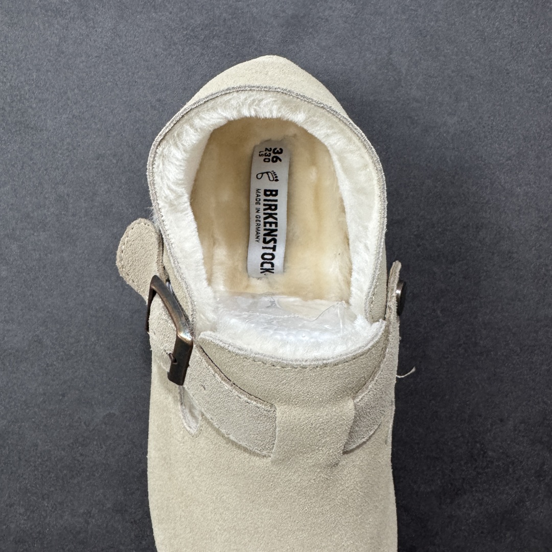 图片[7]-【公司级】博肯Birkenstock London Suede Leather 伦敦系列低帮牛皮绒面革平底复古软木休闲鞋 1010503 尺码：35-45 编码：PSB240250-选品中心