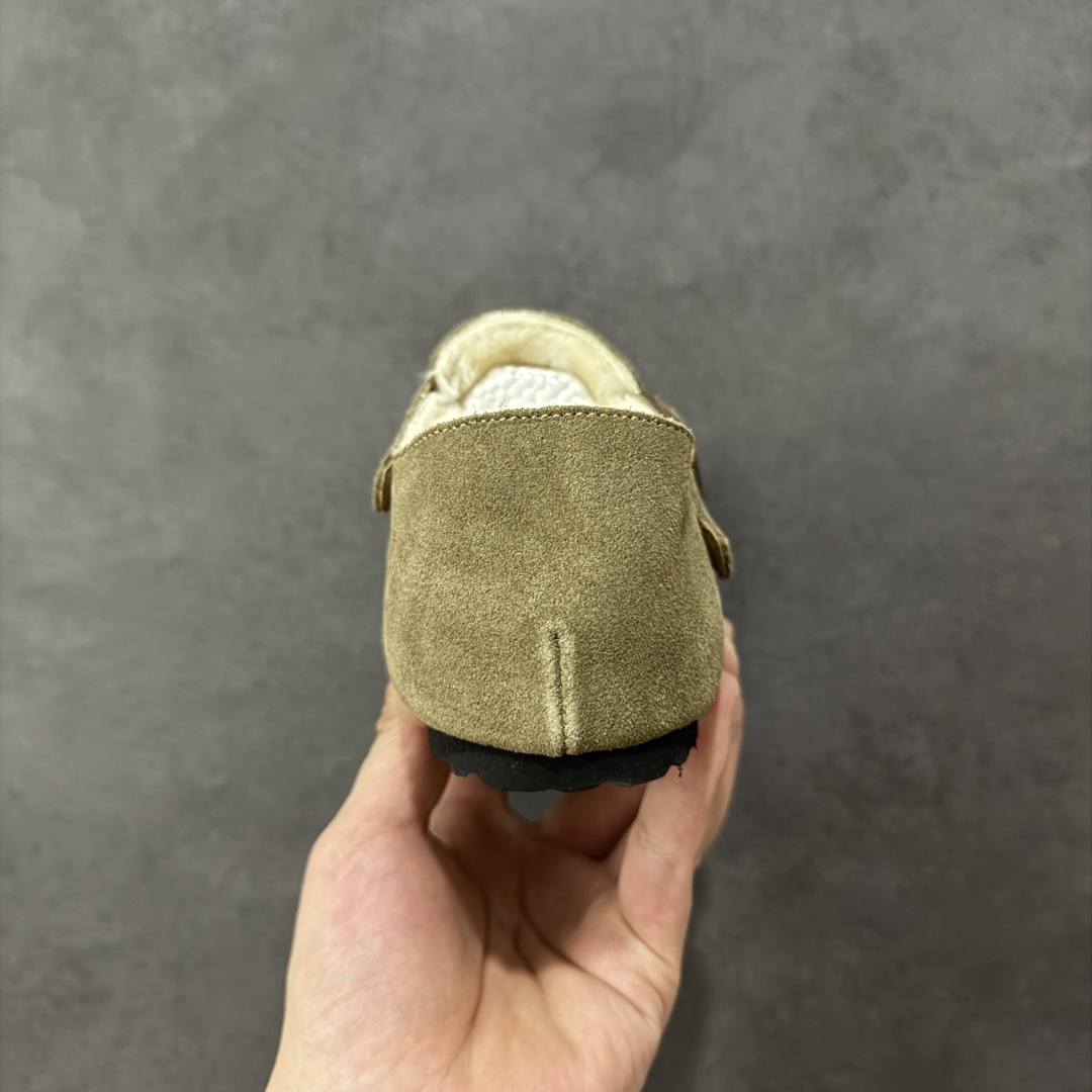 图片[4]-【公司级】博肯Birkenstock London Suede Leather 伦敦系列低帮牛皮绒面革平底复古软木休闲鞋 1010503 尺码：35-45 编码：PSB240250-选品中心