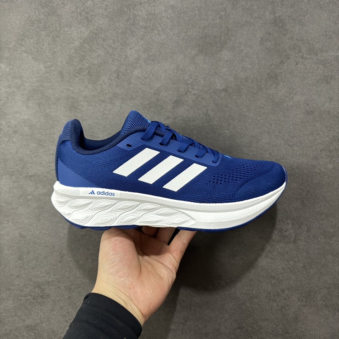 【公司级】Adidas Fresh Foam 网面透气减震防滑耐磨低帮跑步鞋 货号：B25215 尺码：40-45-选品中心